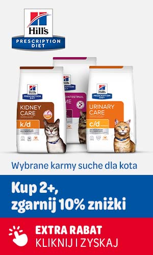 Wybrane suche karmy Hills dla kota kup 2, zgarnij 10% zniżki