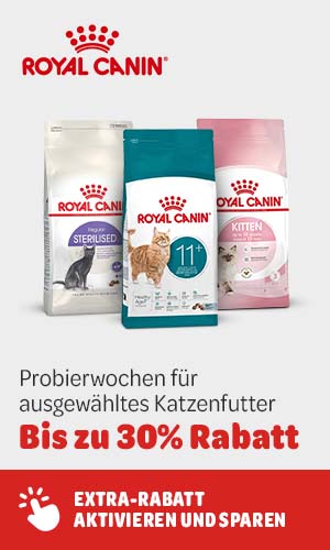 Royal Canin - Probierwochen für ausgewähltes Katzenfutter. Bis zu 30% Rabatt. Extra-Rabatt aktivieren und sparen.