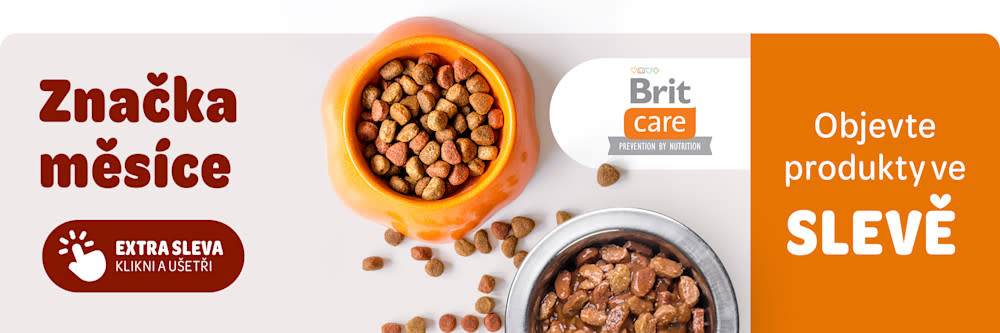 Značka měsíce: Brit Care, objevte produkty ce slevě. Extra sleva - klikni a ušetři.