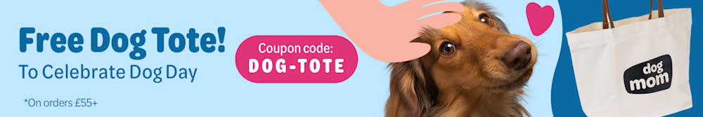 Free dog tote bag on orders over £55