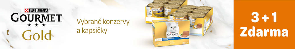 Vybrané konzervy a kapsičky Gourmet 3+1 zdarma