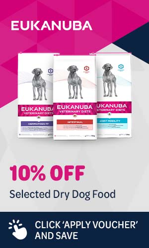  10% off selected Eukanuba dry dog food