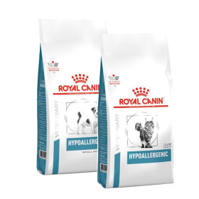 Croquettes, boîtes et sachets Royal Canin Veterinary Diet - Hypoallergénique pour chien et chat
