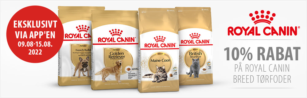 10% rabat på tørfoder fra Royal Canin Breed