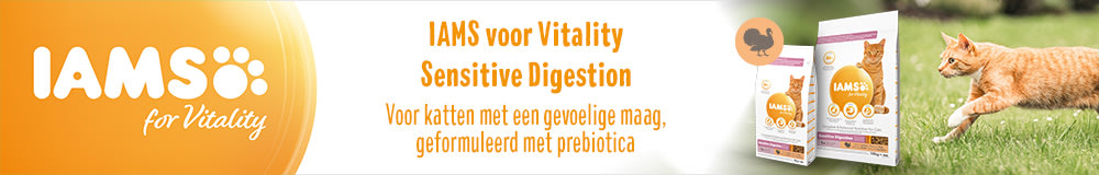 IAMS for Vitality Sensitive Digestion Adult & Senior met Kalkoen