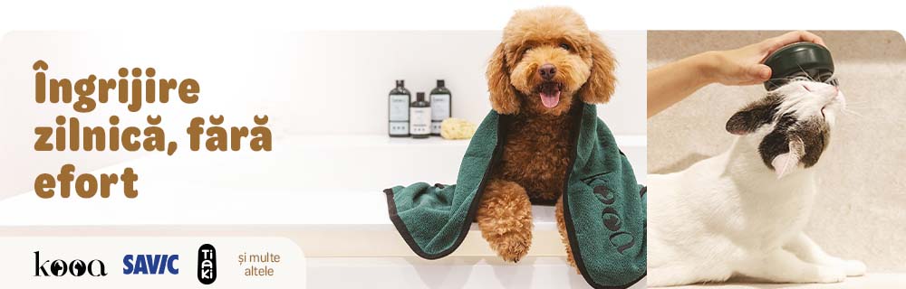 Promoție îngrijire animale: până la -30% la accesorii pentru câini și pisici