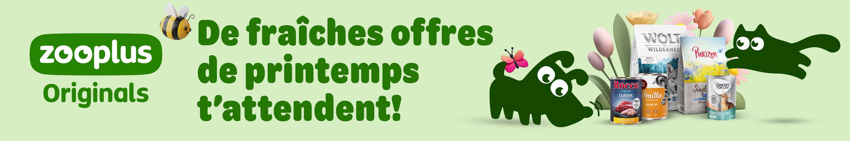 zooplus Originals: De fraîches offres de printemps t'attendent! Achetez maintenant