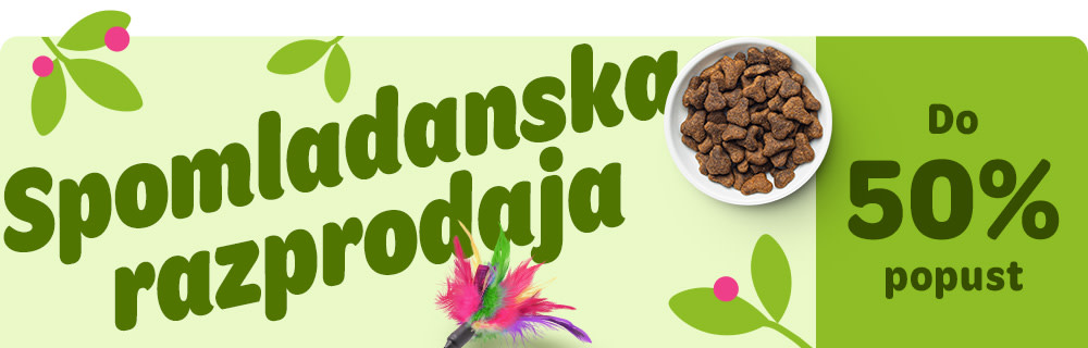 Spomladanska razprodaja. Do 50% popust.