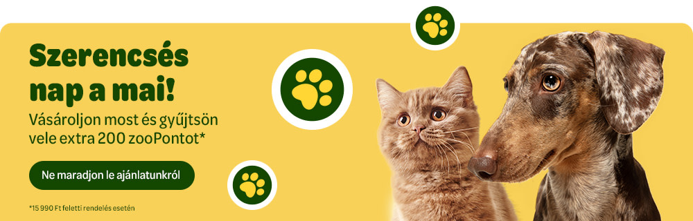 Ajándék 200 zoopont minden 15990 Ft feletti rendelésre