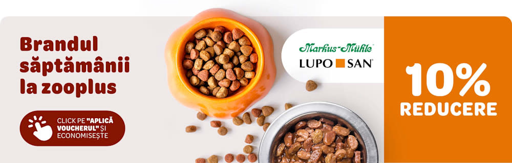 Lupo & Markus Mühle Brandul săptămânii la zooplus. 10% reducere. Click pe "Aplică voucherul și economisește"