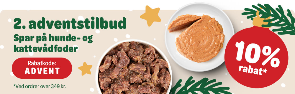 2. adventstilbud - 10% rabat på vådfoder