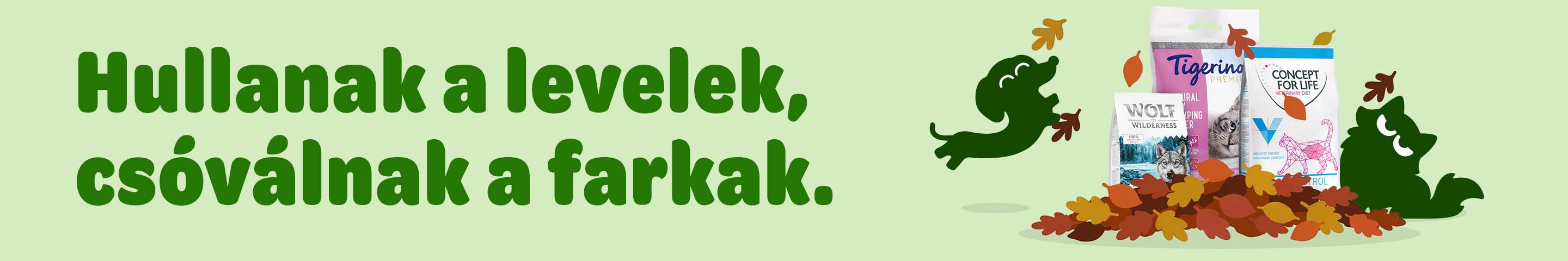 Hullanak a levelek, csóválnak a farkak. 