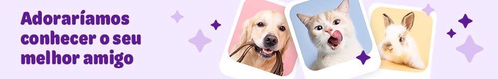 Adoraríamos conhecer o seu animal de estimação!