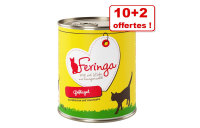  Boîtes Feringa Classic Meat Menu pour chat 10 x 800 g + 2 boîtes offertes !