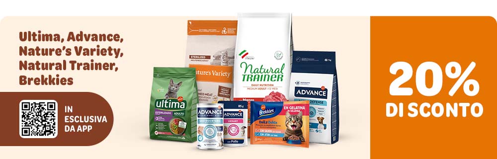 20% di sconto su marchi selezionati, in esclusiva da App!