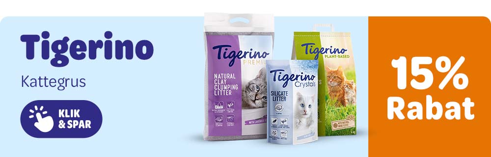 Spar 15% på udvalgte produkter fra Tigerino