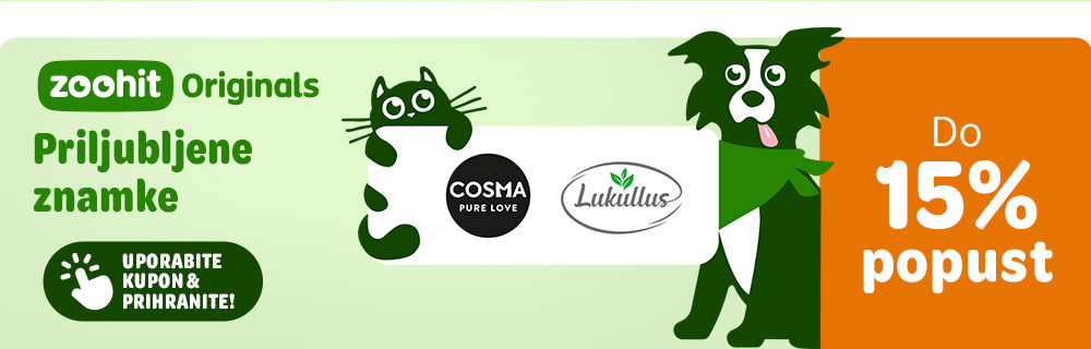 zoohit Originals. Priljubljene znamke. Uporabite kupon in prihranite. Do 15% popust. 