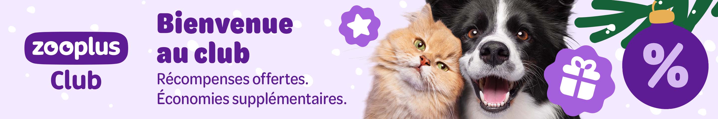zooplus Club: Bienvenue au club. Récompenses offertes. Économies supplémentaires. En savoir plus