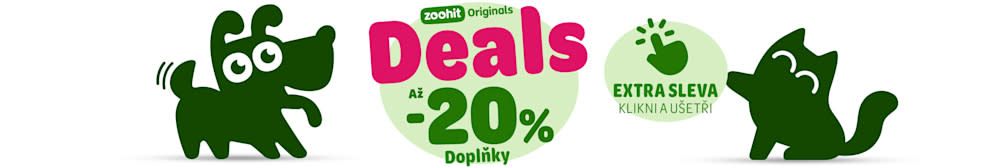 zoohit Originals Deals - až -20% na doplňky. Extra sleva, klikni a ušetři.