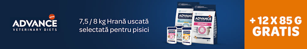 Advance Veterinary Diets. Hrană uscată selectată pentru pisici. +12x85 g gratis.