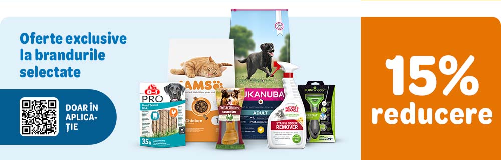 15% reducere la brandurile selectate!* Doar în APP 