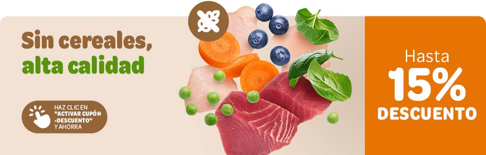 Hasta 15 % de descuento en marcas seleccionadas sin cereales