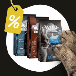 8 € popusta na 4 x 2 kg Wild Freedom suhe hrane za mačke