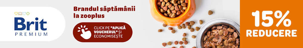Brit Premium: Brandul săptămânii la zooplus. 15% reducere. Click pe Aplică voucherul și economisește.
