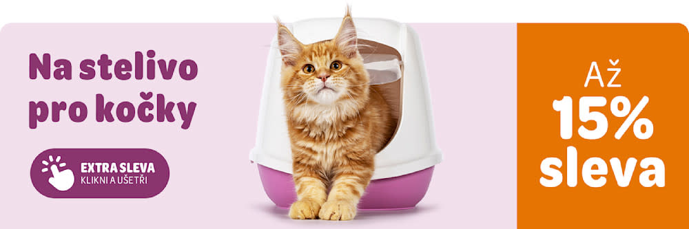 Na stelivo pro kočky - až 15% sleva. Extra sleva - klikni a ušetři.