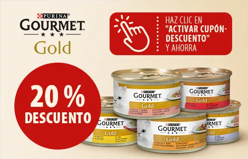 20 % de descuento en Purina Gorumet Gold para gatos