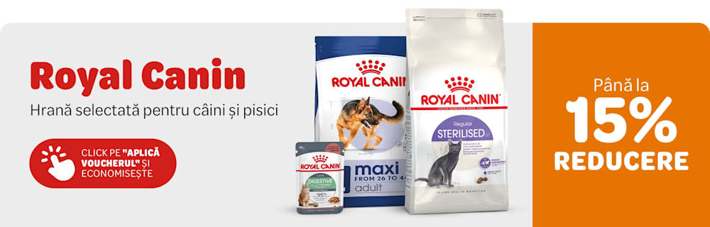 15% reducere la Royal Canin pentru câini și pisici
