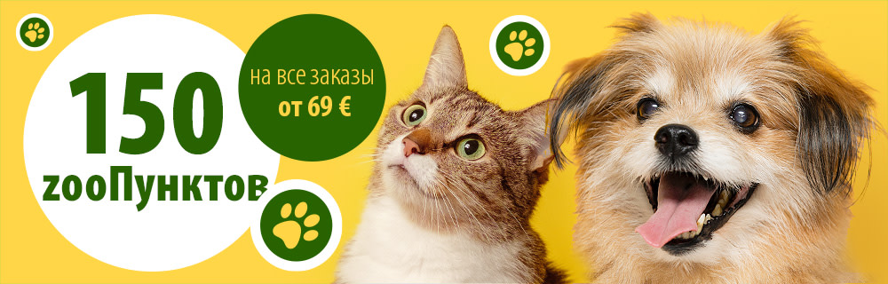 Получите 150 zooПунктов за каждый заказ от 69 €