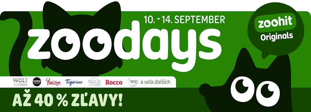 zoodays 10.-14. september - zoohit Originals až 40 % zľavy