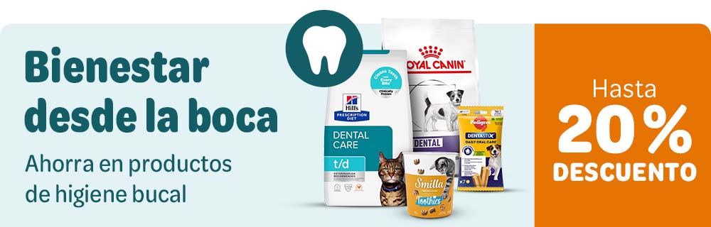 Especial cuidado dental: ¡Ahorra hasta un 20% en snacks dentales, juguetes y accesorios!