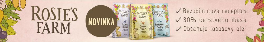 Nové granuly pre mačky od Rosie's Farm