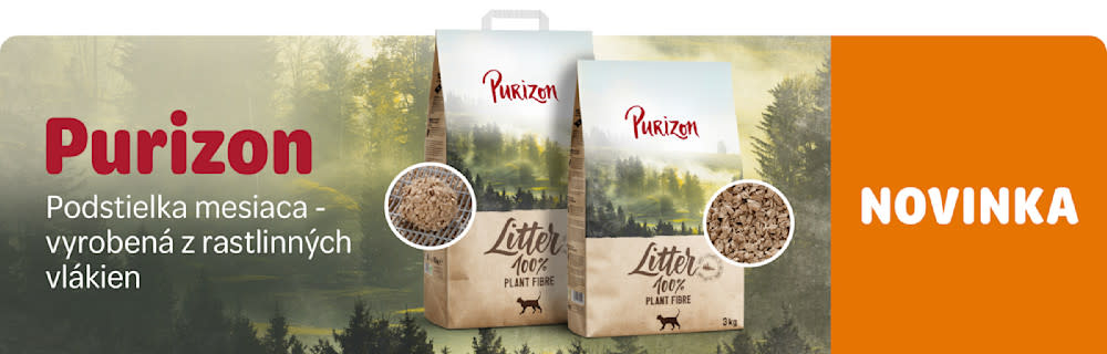 NOVINKA Purizon podstielka mesiaca - vyrobená z rastlinných vlákien