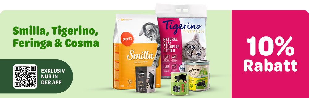 10% Rabatt auf Smilla, Tigerino, Feringa & Cosma - Exklusiv in der App