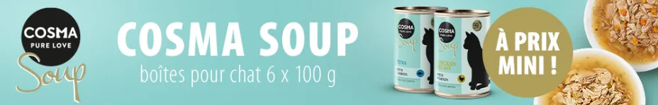 Boîtes Cosma Soup 6 x 100 g pour chat à prix mini !