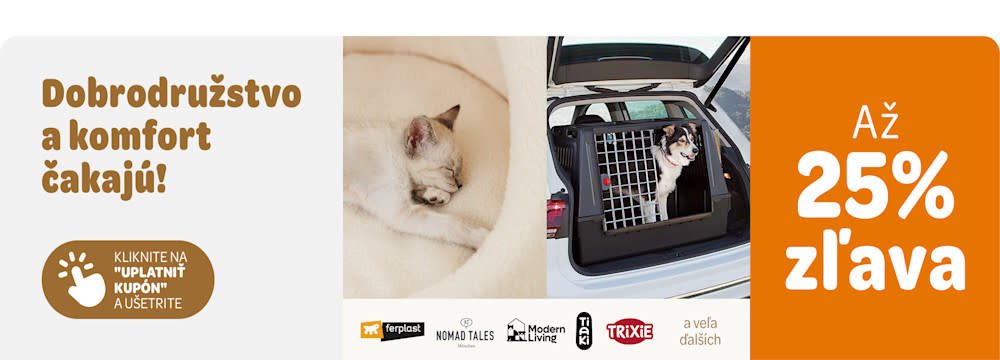 Dobrodružstvo a komfort čakajú! Až 25% zľava. Kliknite na "Uplatniť kupón" a ušetrite