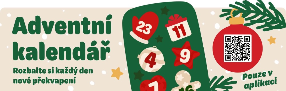 Adventní kalendář. Rozbalte si každý den nové překvapení.