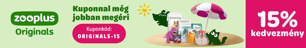 15% kedvezmény zooplus Originals termékekre!
