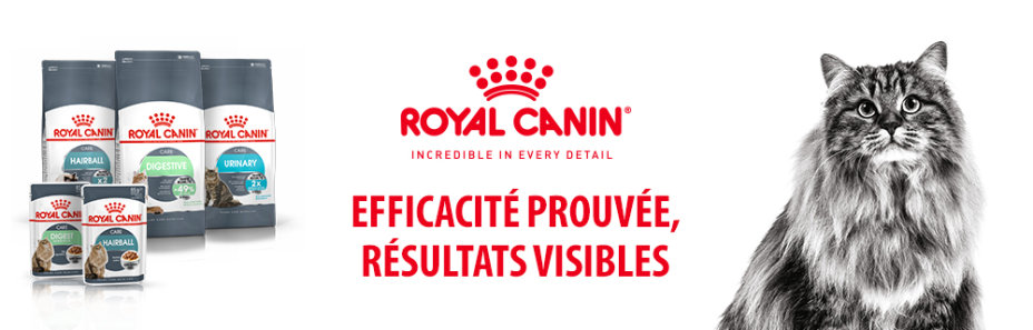 Royal Canin Feline Care - Bannière de présentation de la gamme