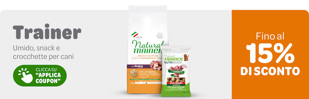 Fino al 15% di sconto su cibo per cani Natural Trainer!