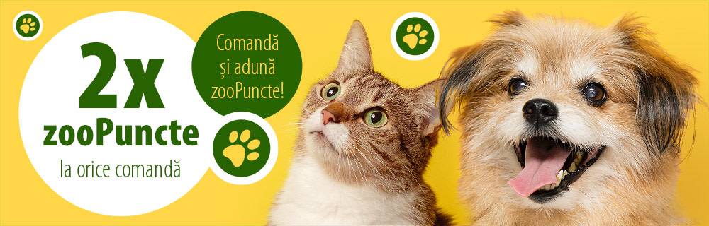 Ai 2x zooPuncte la orice comandă ai plasa!