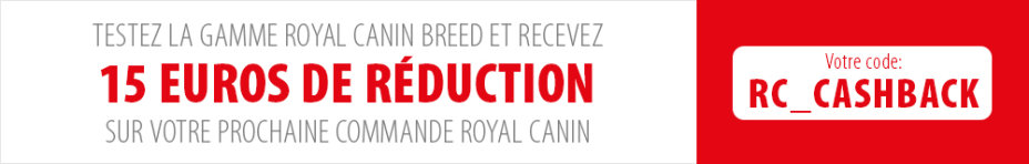 15 € de réduction sur votre prochaine commande Royal Canin