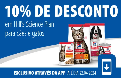 -10 % em Hill's SCIENCE PLAN em exclusivo na App 📲