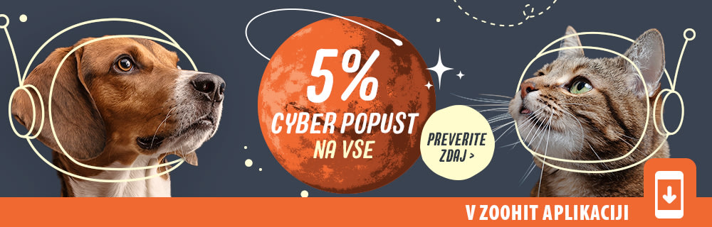 5% Cyber popust na celotno zoohit ponudbo!