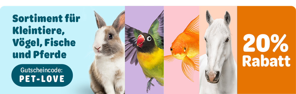 Bis zu 20% Rabatt auf Kleintier, Vögel, Fisch und Pferd