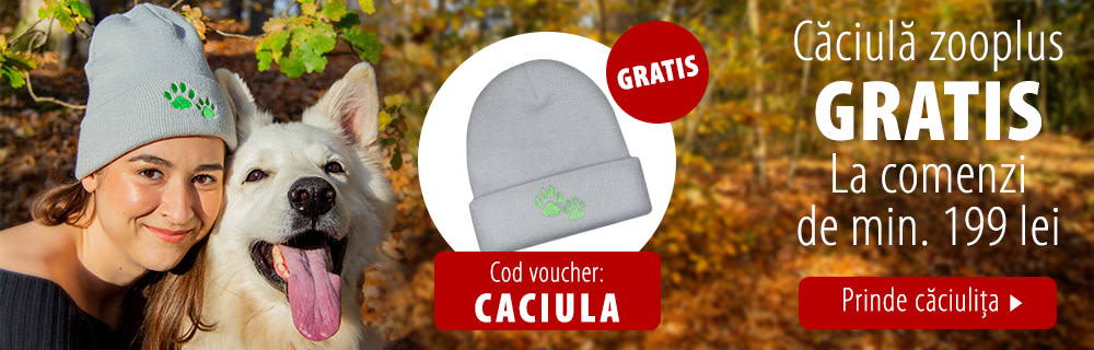 Adaugă codul CACIULA în coș și ai o căciuliță cu lăbuțe gratis!