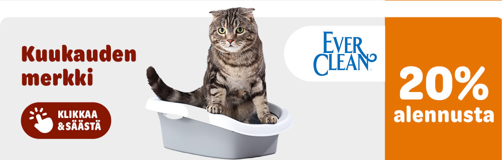 20% alenusta. Kuukauden merkki, Ever Clean. Klikkaa & säästä.
